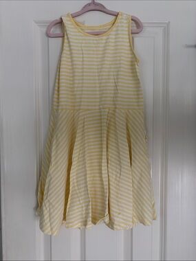 Primary Girls' Yellow Stripe Sleeveless Sundress